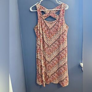 Women's Pink Patterned Dress